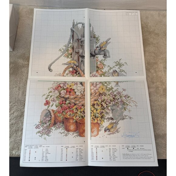 Cross Stitch Pattern Leisure Arts Garden Bounty - Picture 2 of 2